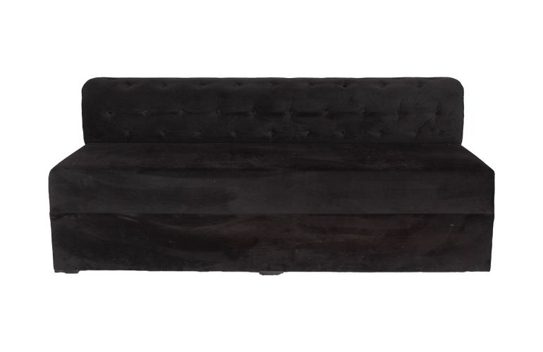 Chesterfield sofa, black velvet
