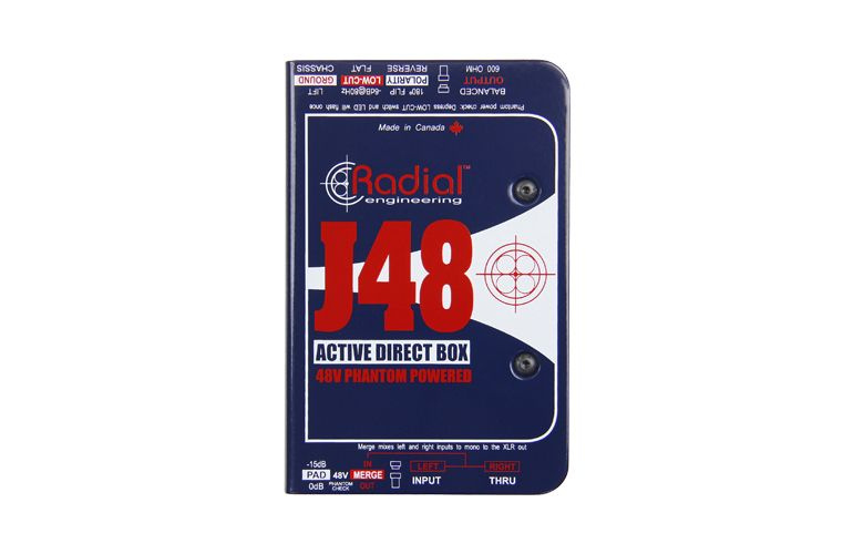 J48 Phantom Powered Active Direct Box